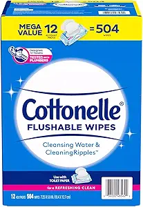 Cottonelle Fresh Care Flushable Cleansing Cloth, 504 Count