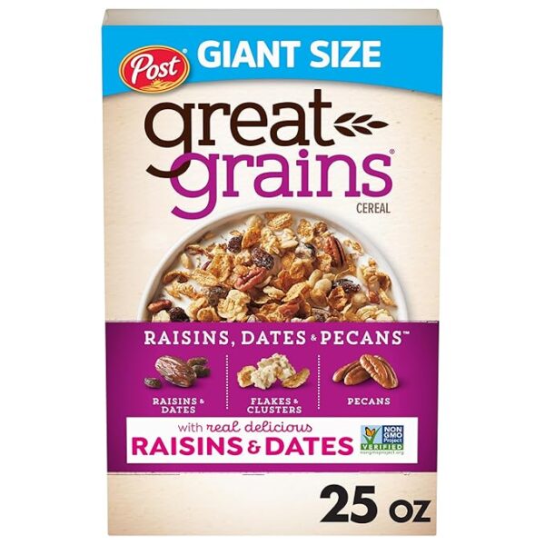 Kellogg's Raisin Bran, Breakfast Cereal, Original, Excellent Source of Fiber, 76.5 oz Box (2 Bags)