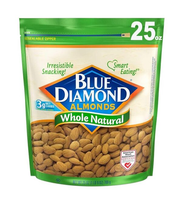 Member Mark Natural Whole Almonds, 3 Pound